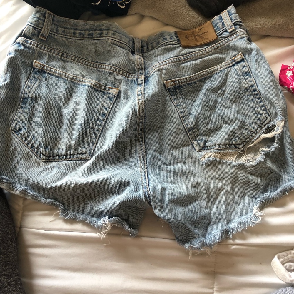 Vintage Calvin Klein Jeans cut into shorts